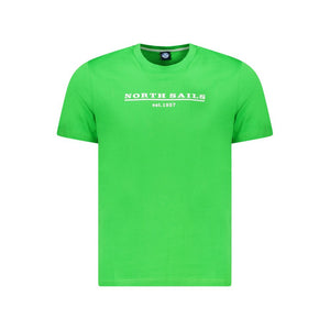 North Sails Verde Baumwoll-T-Shirt für Herren