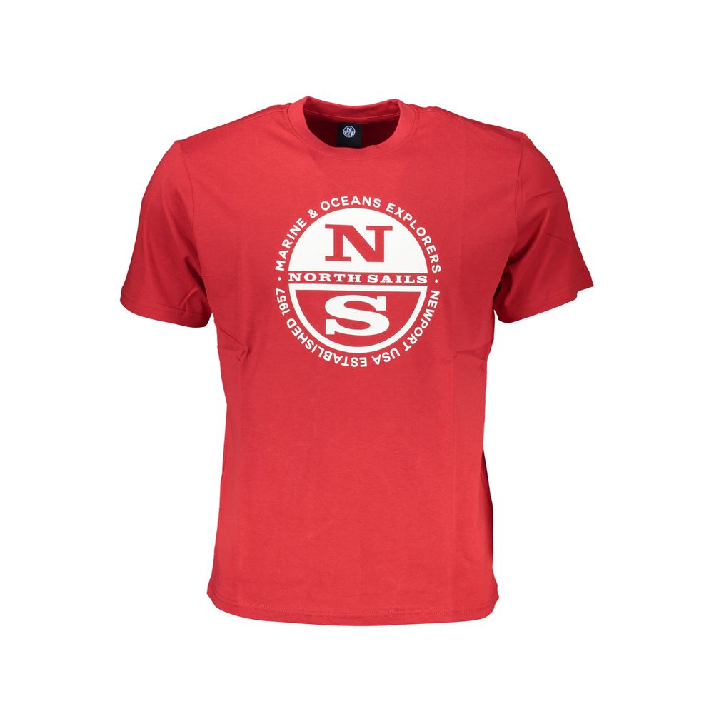 North Sails Baumwoll-T-Shirt in Rot