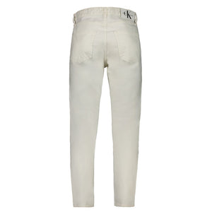 White Cotton Men Jeans