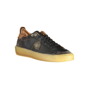 Blauer Schwarzer Polyester-Sneaker