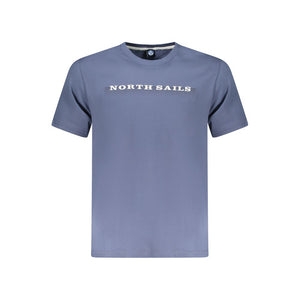 North Sails Blaues Baumwoll-T-Shirt für Herren