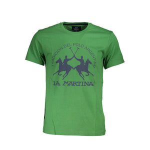 La Martina Herren-T-Shirt aus Verde-Baumwolle