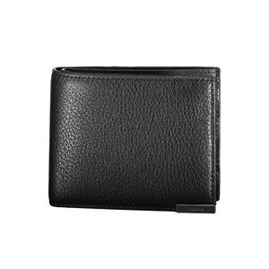 Calvin Klein Schwarzes Leder Portemonnaie