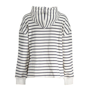 North Sails Weißer Baumwollpullover mit Kapuze für Frauen