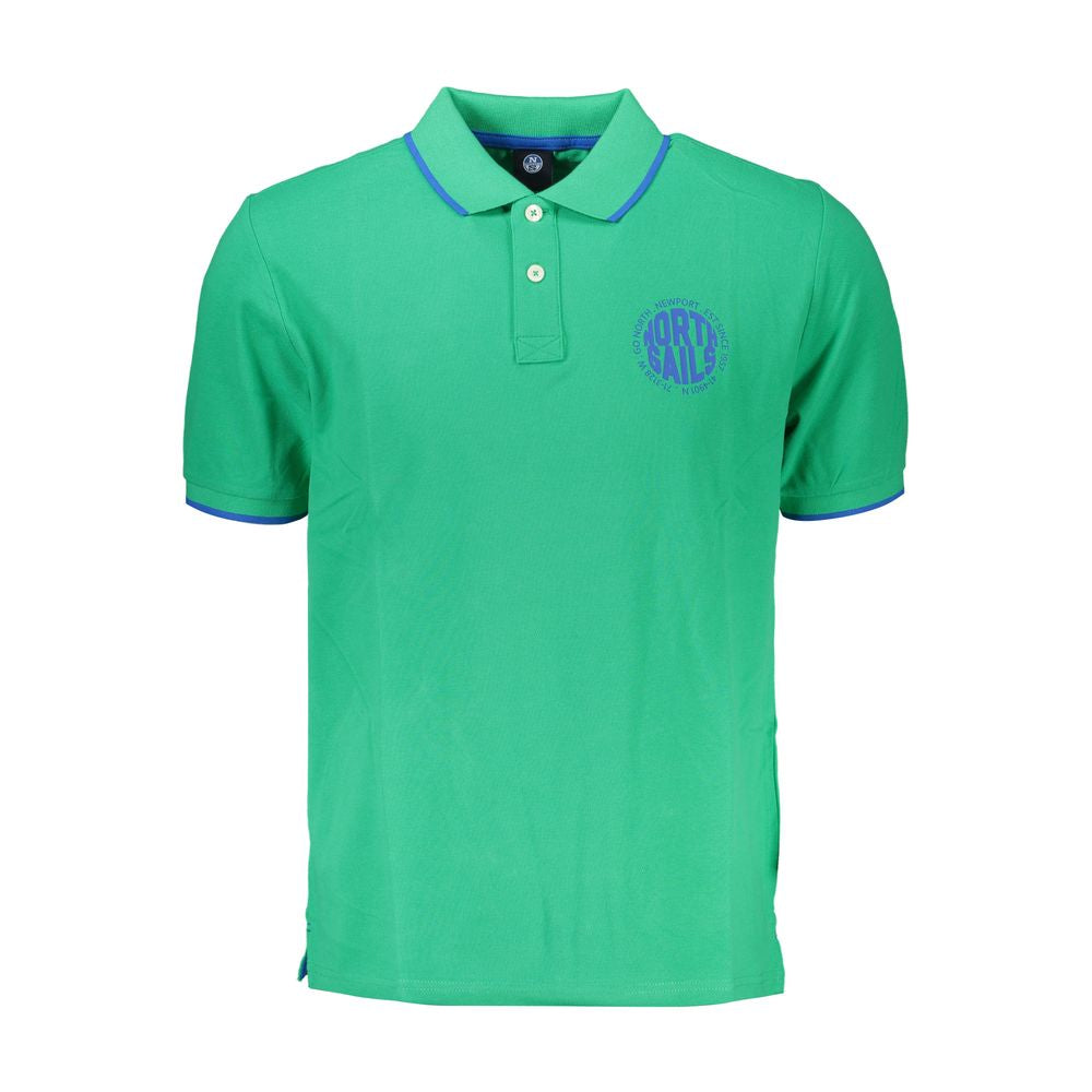 North Sails Verde Baumwoll-Poloshirt für Herren
