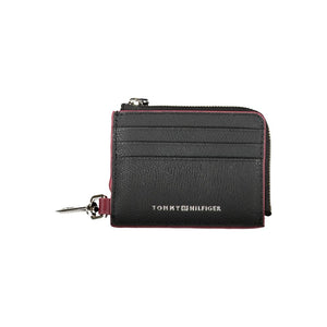 Tommy Hilfiger Schwarzes Leder Portemonnaie