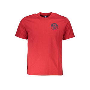 North Sails Rosso Baumwoll-T-Shirt für Herren