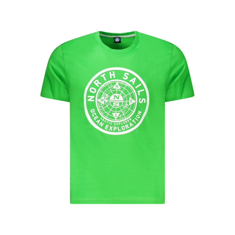 North Sails Verde Baumwoll-T-Shirt für Herren