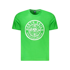 North Sails Verde Baumwoll-T-Shirt für Herren