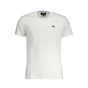 La Martina Bianco Baumwoll-T-Shirt für Herren