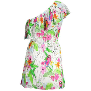 Desigual Weißes Viskose-Kleid