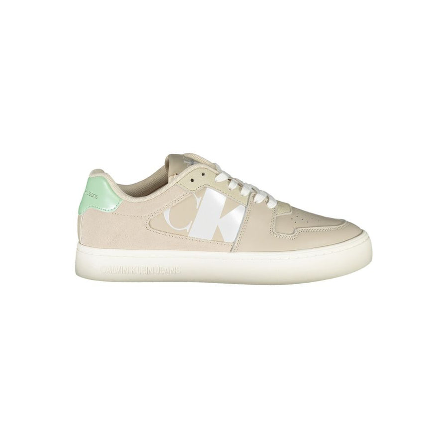Beige Polyurethane Women Sneaker