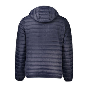 Cavalli Class Blauer Mantel aus Polyamid