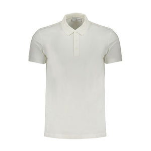 White Cotton Mens Polo Shirt