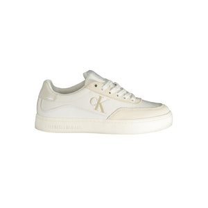Calvin Klein Bianco Damen-Sneaker aus Polyurethan