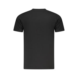 Cavalli Class Schwarzes Baumwoll-T-Shirt für Herren