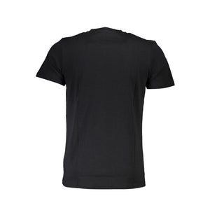Cavalli Class Schwarzes Baumwoll-T-Shirt für Herren