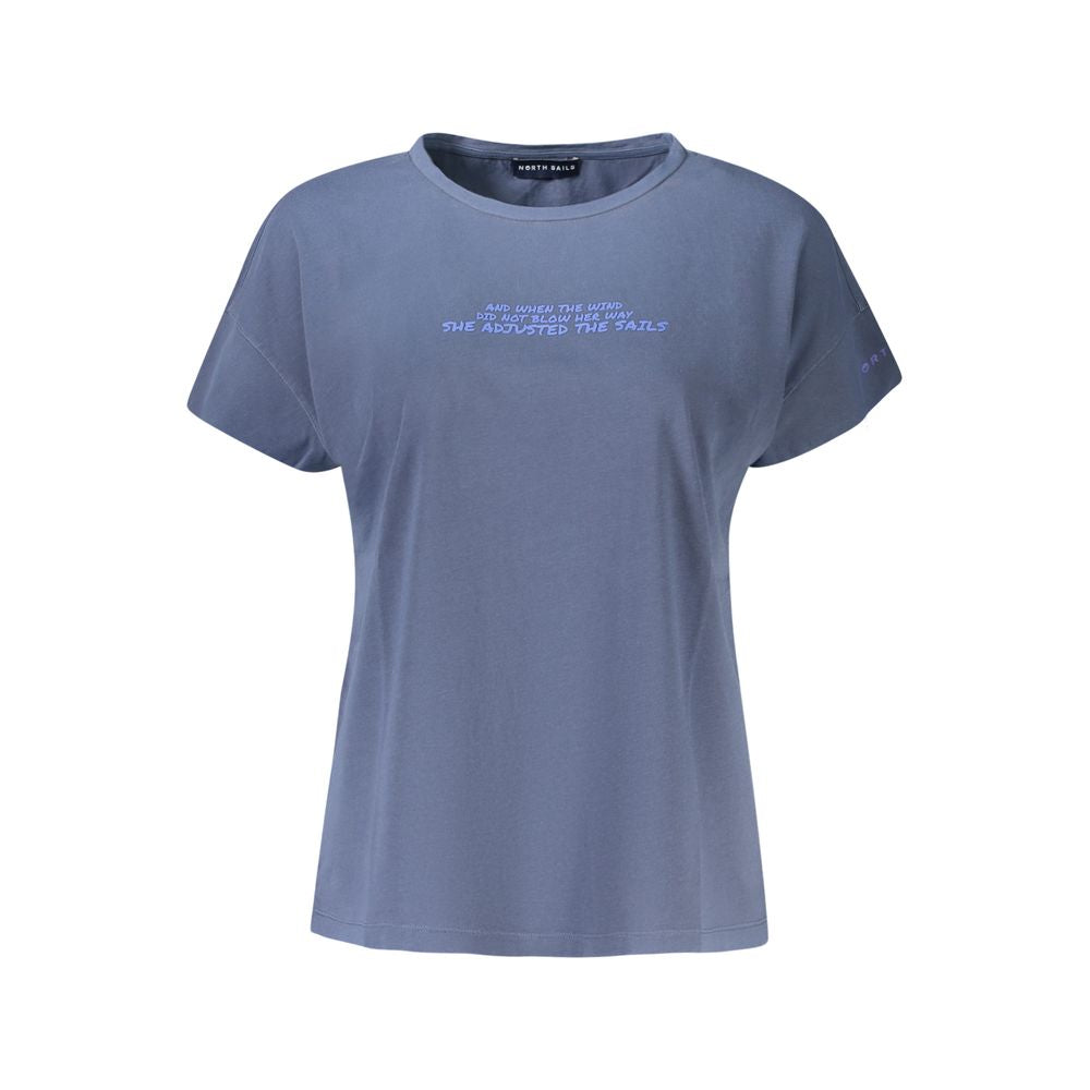 North Sails Blaues Baumwoll-T-Shirt für Damen