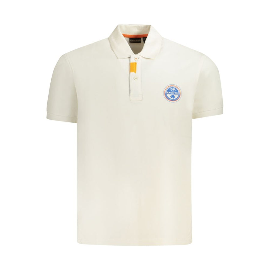 Napapijri Baumwoll-Poloshirt in Weiß