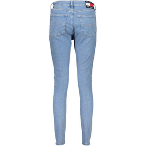 Tommy Hilfiger Blaue Baumwolljeans mit geradem Bein