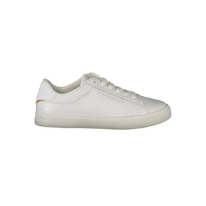 Tommy Hilfiger Bianco Damen-Sneaker aus Polyurethan