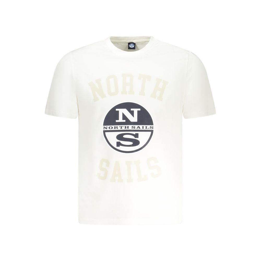 North Sails Weißes Baumwoll-T-Shirt für Herren