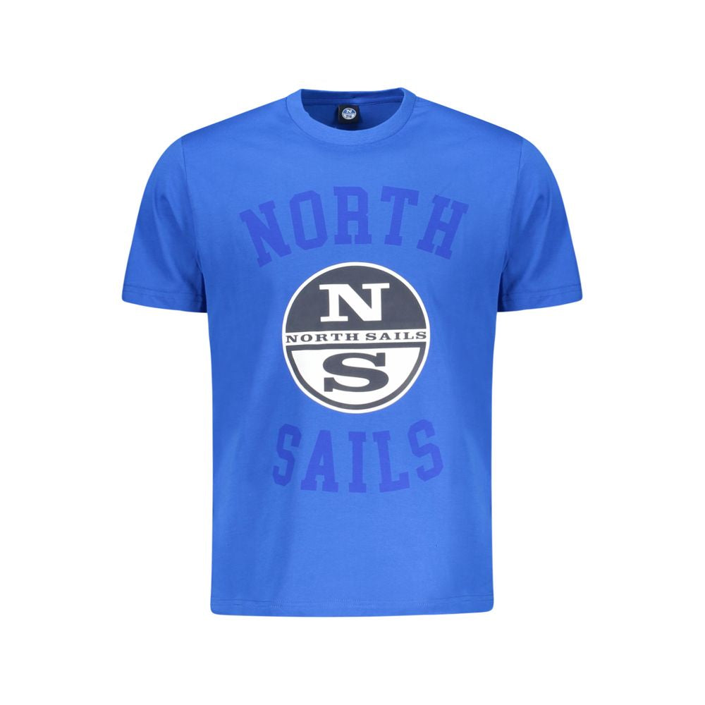 North Sails Blaues Baumwoll-T-Shirt für Herren