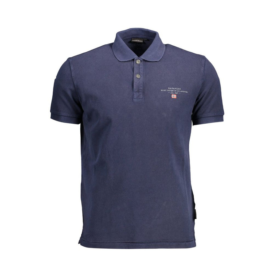 Napapijri Blaues Baumwoll-Poloshirt für Herren