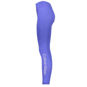 Blu Poliestere Woman Legging
