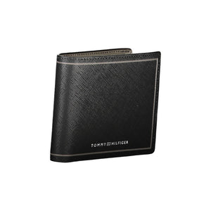 Tommy Hilfiger Schwarzes Leder Portemonnaie