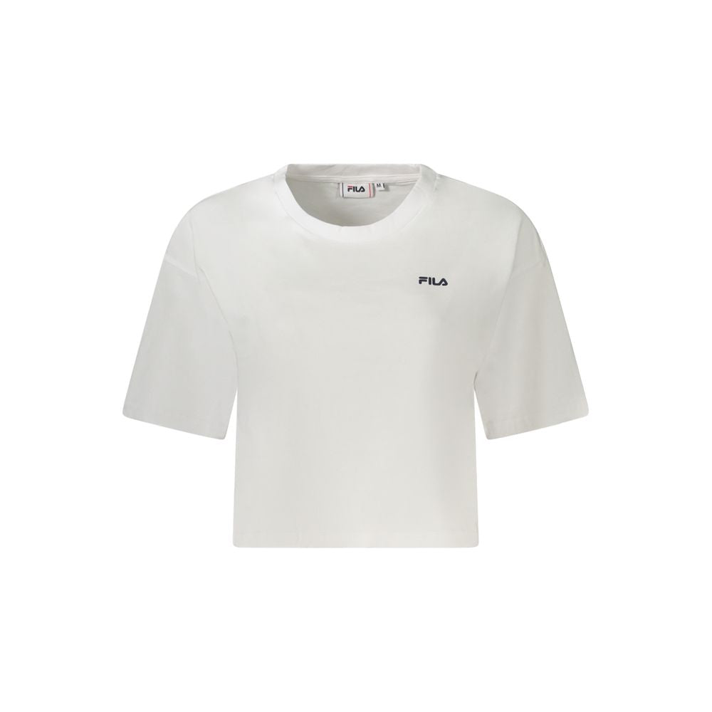 Fila Weißes Bio-Baumwoll-T-Shirt für Damen