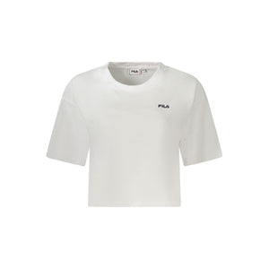 Fila Weißes Bio-Baumwoll-T-Shirt für Damen