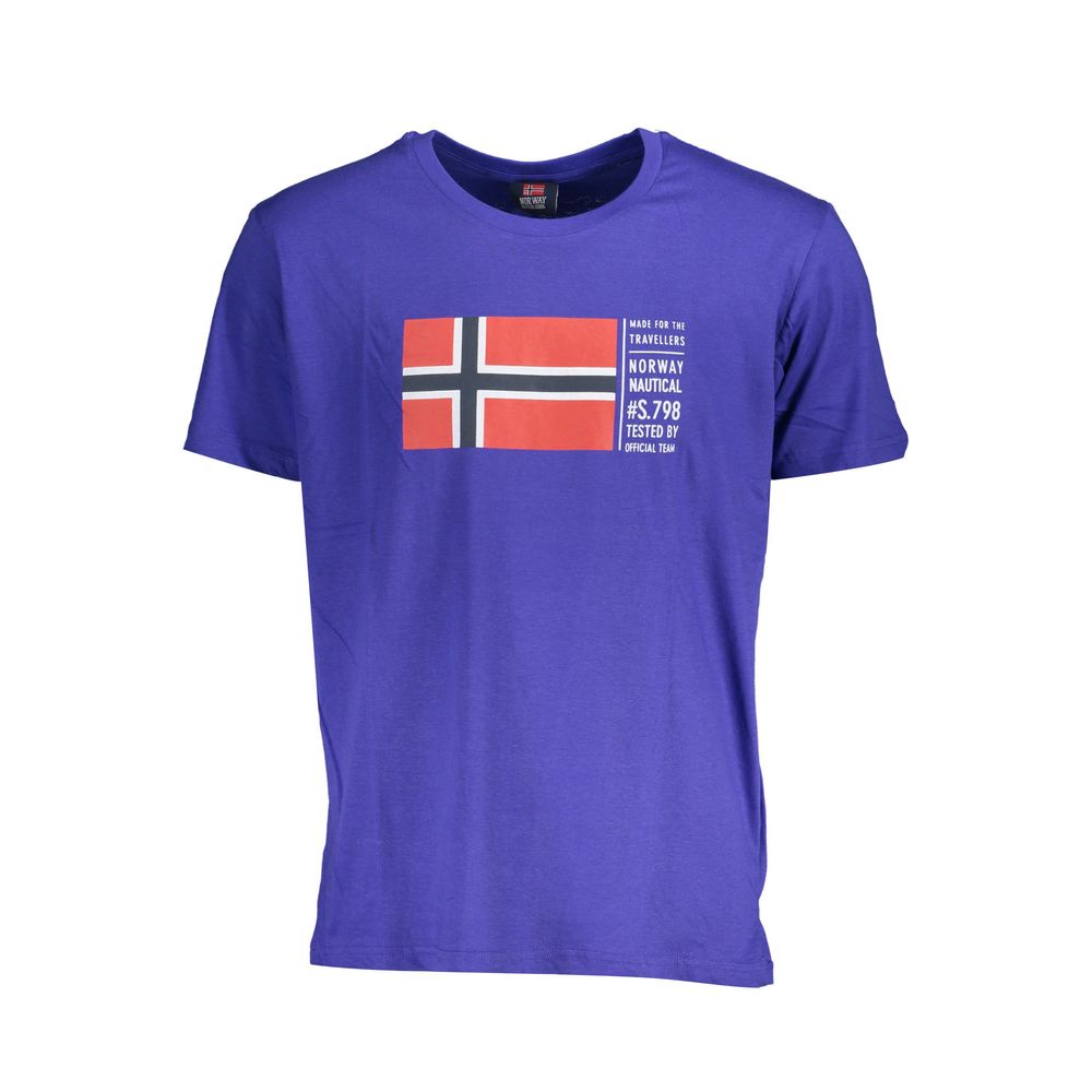 Norway 1963 Blu Baumwoll-T-Shirt für Herren