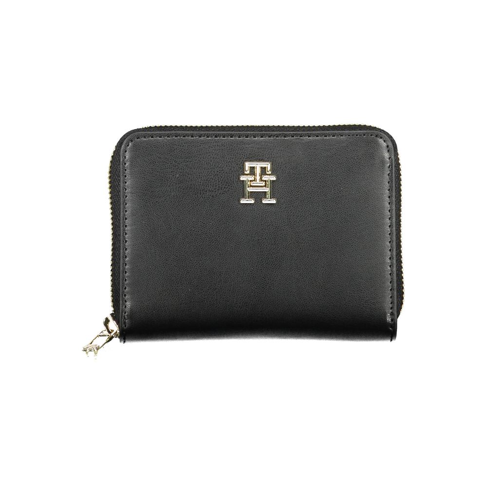 Tommy Hilfiger Schwarze Geldbörse aus Polyurethan für Damen