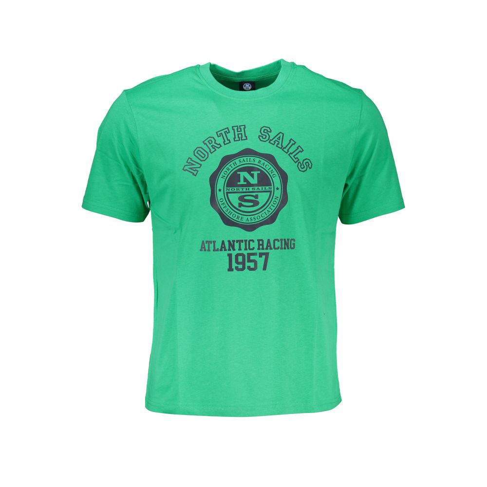North Sails Verde Baumwoll-T-Shirt für Herren