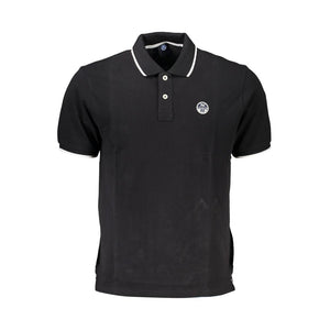North Sails Schwarzes Herren-Poloshirt aus Baumwolle