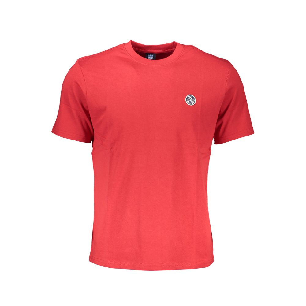 North Sails Rosso Baumwoll-T-Shirt für Herren