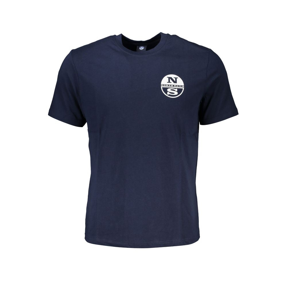 North Sails Blaues Baumwoll-T-Shirt für Herren