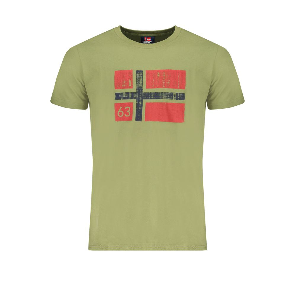 Norway 1963 Verde Baumwoll-T-Shirt für Herren