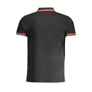 Cavalli Class Schwarzes Herren-Poloshirt aus Baumwolle