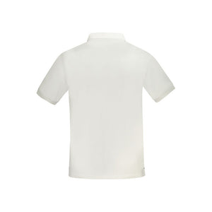 North Sails Bianco Baumwoll-Herrenpoloshirt
