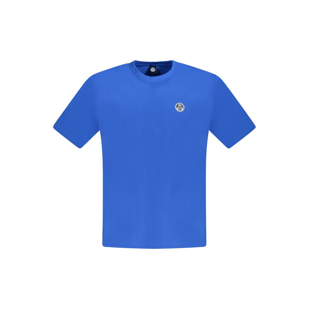 North Sails Blaues Baumwoll-T-Shirt für Herren
