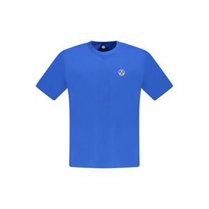 North Sails Blaues Baumwoll-T-Shirt für Herren
