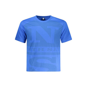 North Sails Blaues Baumwoll-T-Shirt für Herren