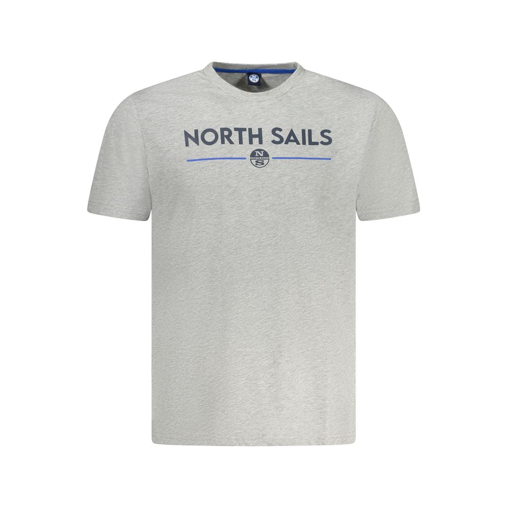 North Sails Grigio Baumwoll-T-Shirt für Herren