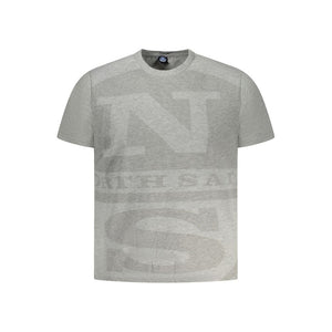 North Sails Grigio Baumwoll-T-Shirt für Herren