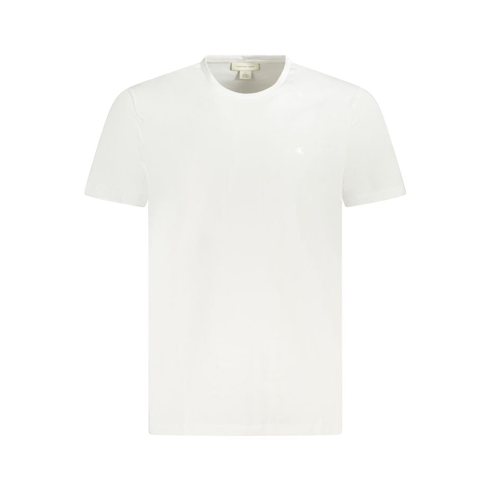 Calvin Klein Bianco Baumwoll-T-Shirt für Herren