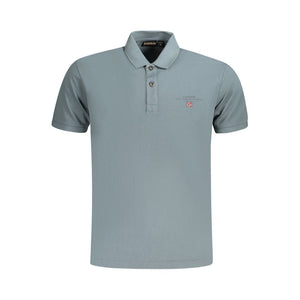 Napapijri Grigio Baumwoll-Herrenpoloshirt