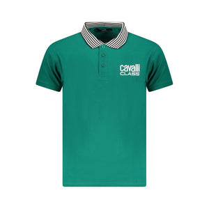 Cavalli Class Schwarzes Baumwoll-T-Shirt für Herren