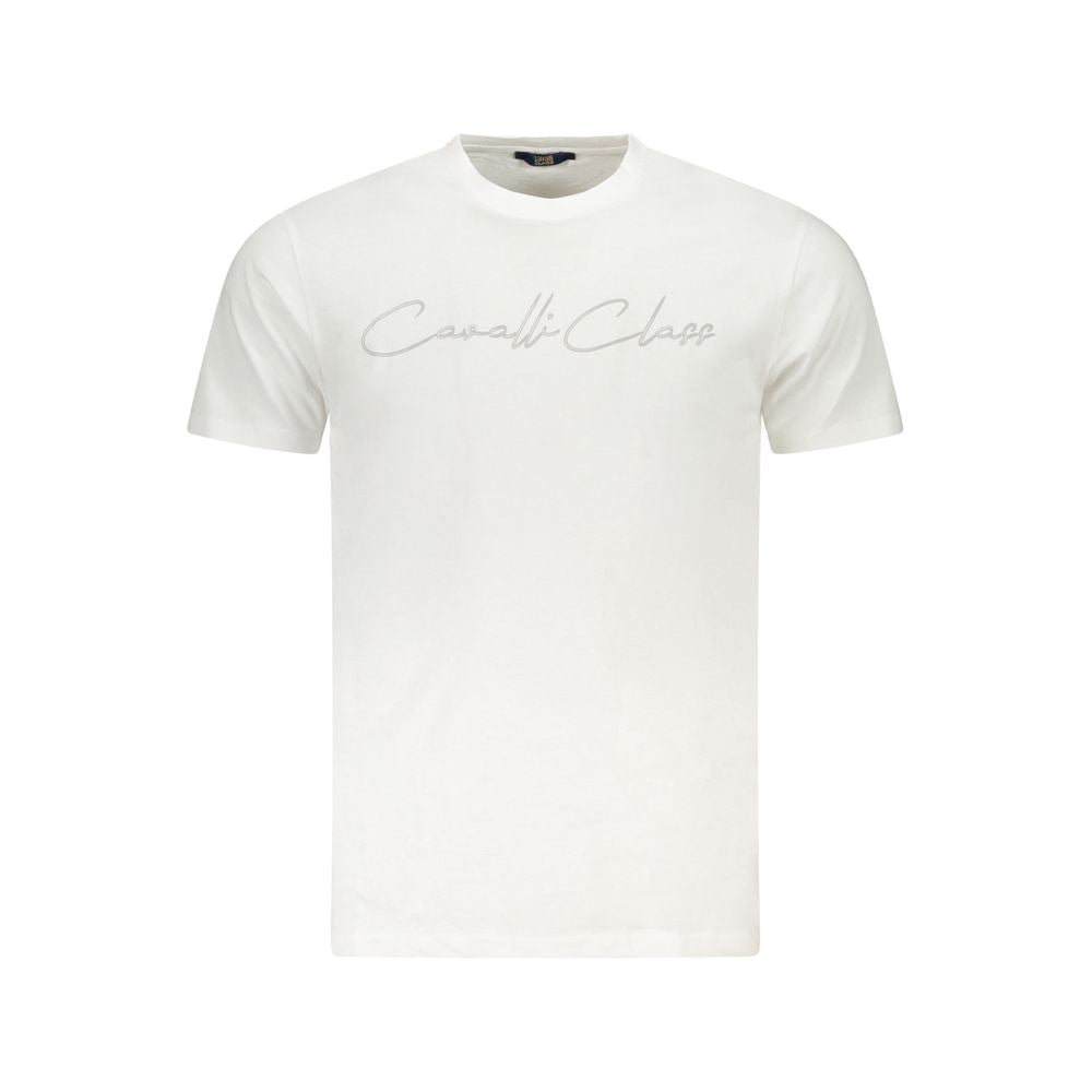Cavalli Class Baumwoll-T-Shirt in Weiß